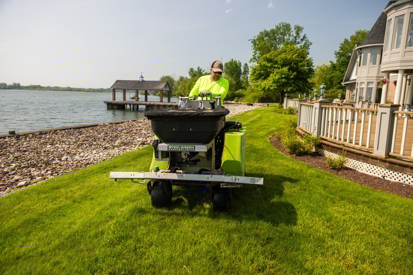 building strong grass before summer helps it survive