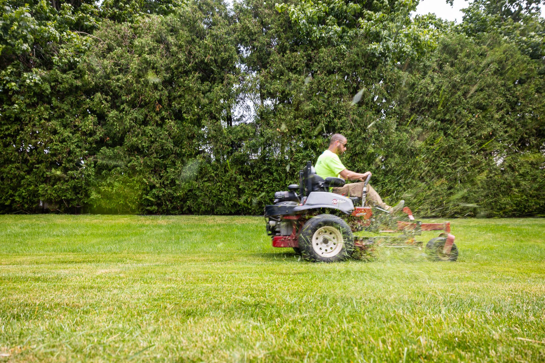 lawn mowing is included in both spring and fall cleanups