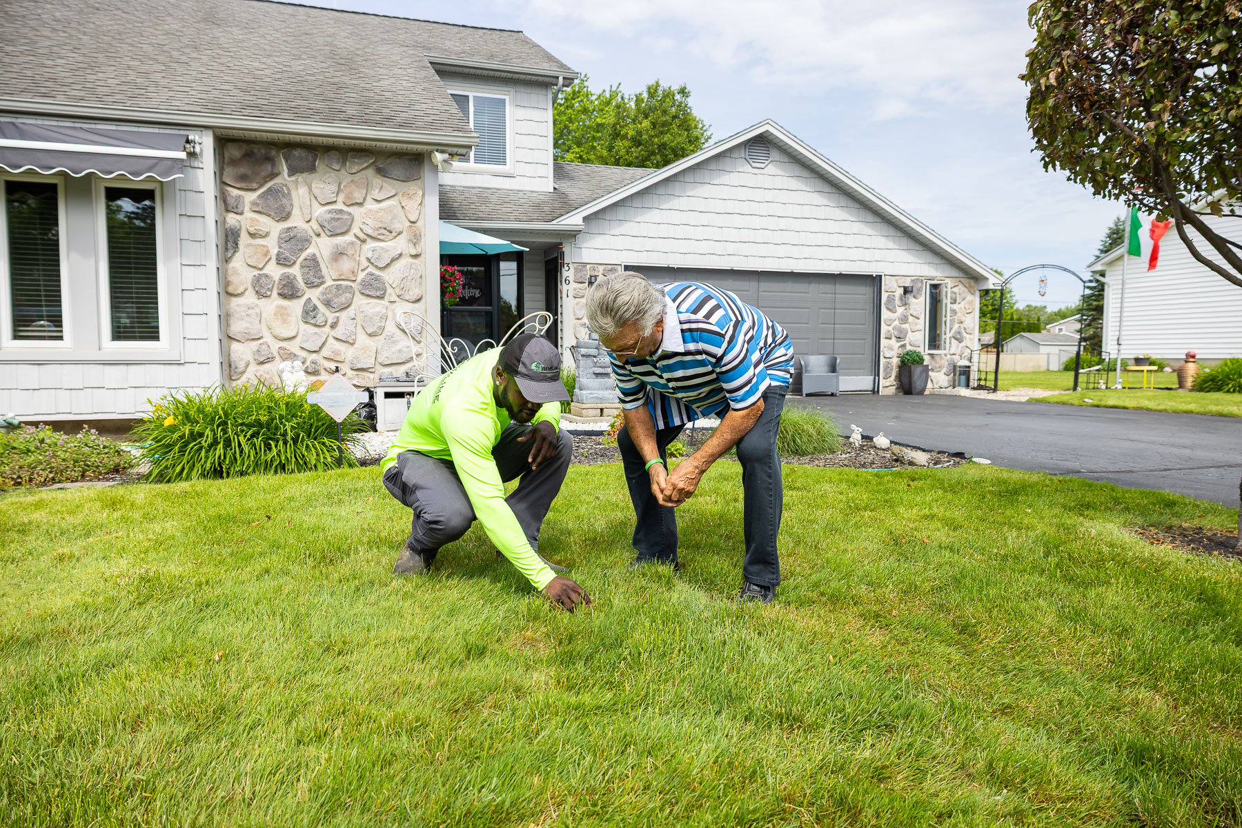 be mindful of signs of summer stress in your grass